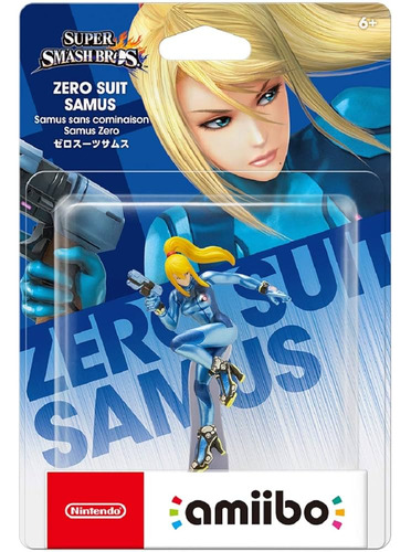 Amiibo Zero Suit Samus - Serie Super Smash Bros. - Nintendo