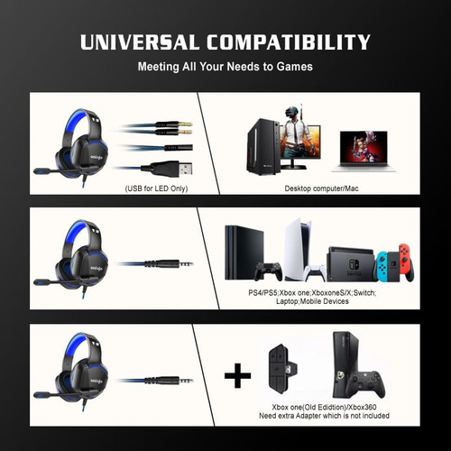 Micrófono De Cancelación De Ruido De Auriculares De Juego Un