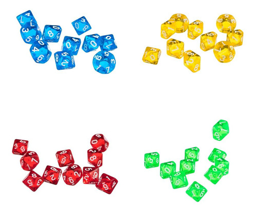 Dados Poliédricos De 40x 4 Caras Para Juego De Dnd Rpg