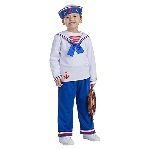 Sailor Boy Traje De Tamaño Medio 8-10