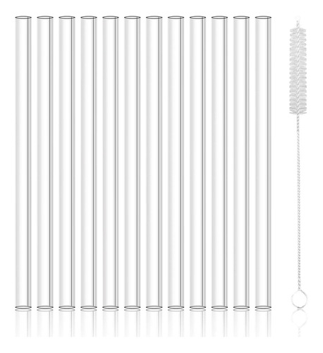 Pack De 12 Bombillas De Vidrio De 200mm X 8mm + Cepillo