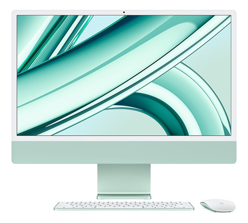 All In One Apple iMac Con Chip M3 8gb 256 Gb Verde Mqra3e/a