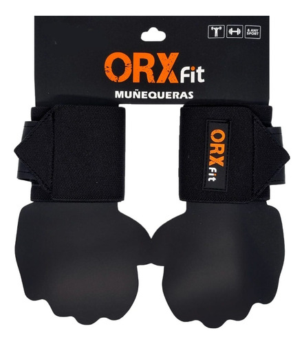 Muñequeras Orx Classic (negra) - Orxfit