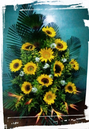 Arreglo Girasol Floristeria Ramos Rosas Dia D Amor Madres