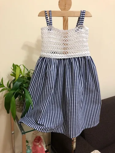 Hermoso Vestido Tejido A Crochet Para Ni a MercadoLibre