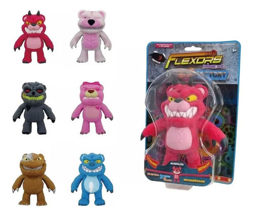 Figura Flexors Aplastame Estirable Coleccionable Evil Bear