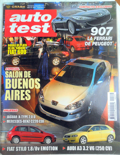 Auto Test 177 Peugeot 907 * Audi A3v6 * 25 Años Del Fiat 600