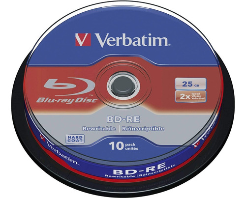 Verbatim Bd-re 25gb 10pk Husillo 2x Disco Blu-ray Marca