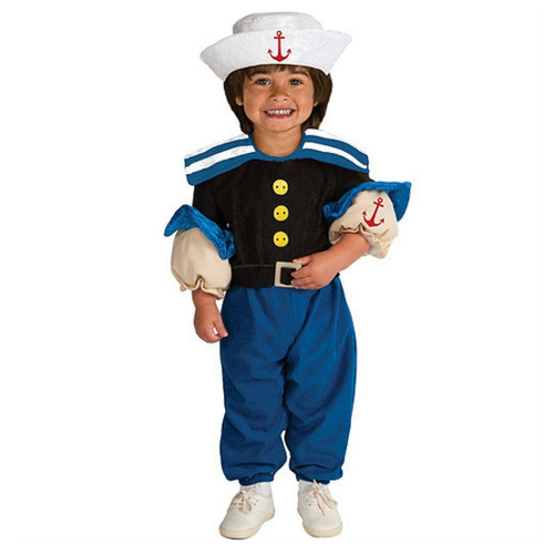 Disfraz Para Niño Marinero Musculoso Popeye  Talla 2t