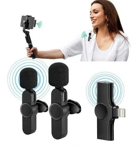 Micrófono Lavalier Corbatero Inalámbrico Para Celular