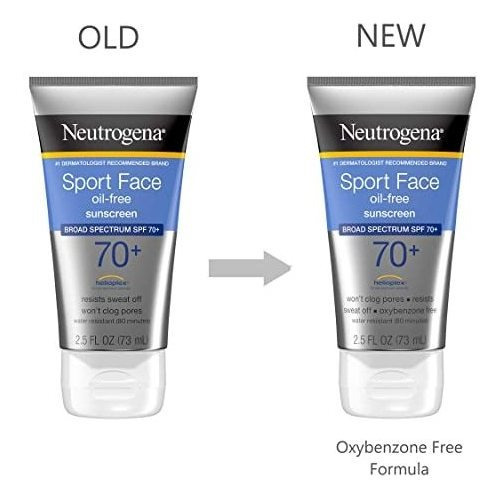 Loción Neutrogena Sport Face Protector Solar Facial 70 Fps