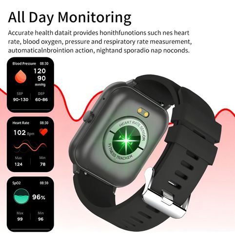 Relógio Mpower Zl54c Smartwatch Chamada Bt 5.1 Tela 1.83 Cor da caixa Preto