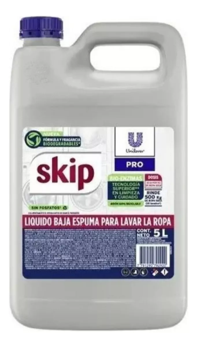Jabon Skip Liquido 5 L + Comfort 5 L