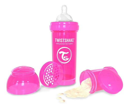 Botella Twistshake 260 ml rosa rosa