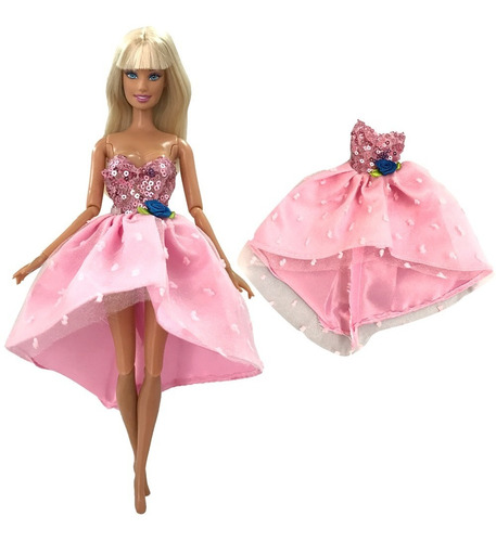 Lindo Vestido Para A Boneca Barbie + Sapato