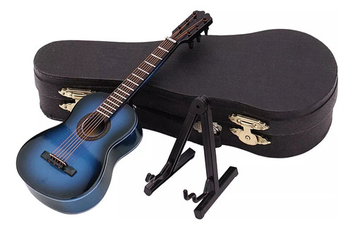 Modelo De Miniguitarra Con Soporte Y Funda, Colección .