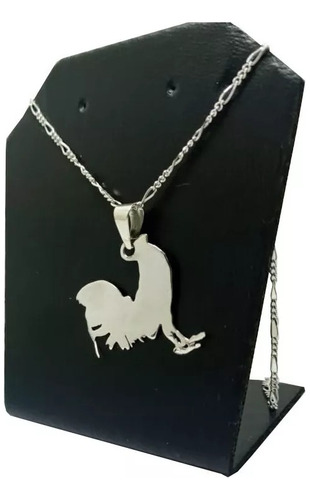 Collar Con Gallo De Pelea Plata Fina Ley 925