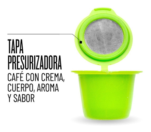 Imagen 5 de 10 de 4 Capsulas Recargables Caffettino Para Nespresso -ecologicas