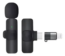 Comprar Microfono Corbatero Inalambrico Compatible iPhone iPad Negro