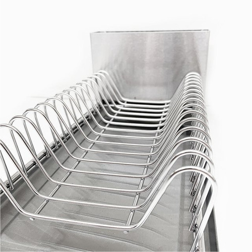 Imagen 4 de 5 de Escurridor Platos Acero Inoxidable 29x16 C/ Bandeja - Lima