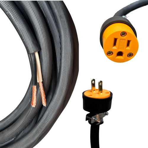 Extensión Cable Uso Rudo 100% Cobre 40 Metros Calibre 12