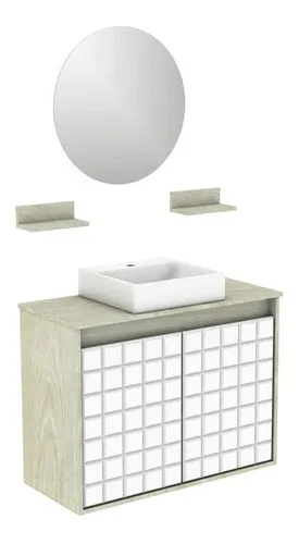 Set de inodoro Carol 7016 Arctic | Color del lavabo: blanco