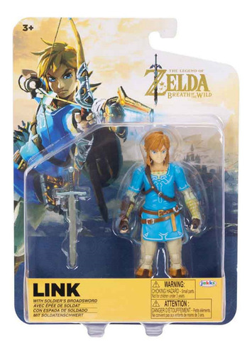 Nintendo Legend Of Zelda Boneco Link Com Espada 4262 Sunny