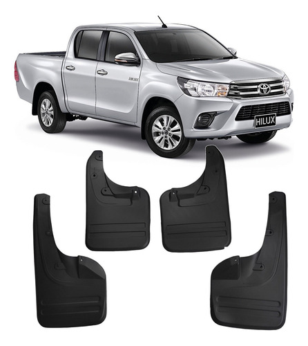 Loderas Toyota Hilux 2005-2015 Pick Up 4 Piezas Plastico