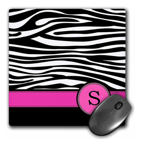 3drose Llc 8 X 8 X 0.25 Inches Mouse Pad, Letter S Monogramm