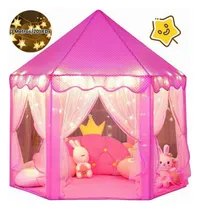 Comprar Carpa infantil Genérica Lostrain color rosa forma de castillo