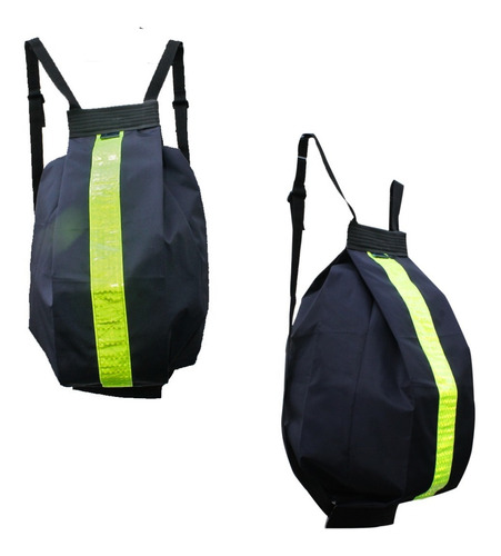 Mochila Para Casco Impermeable Con Reflectivo Más Bandana.