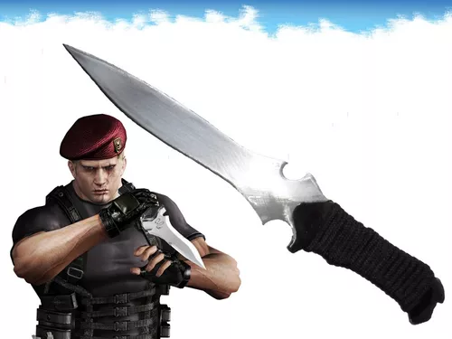 Faca Jack Krauser Tática Militar Resident Evil Aço Carbono - Escorrega o  Preço