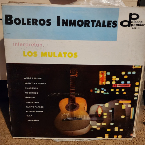 Disco Lp Los Mulatos-boleros Inmortales