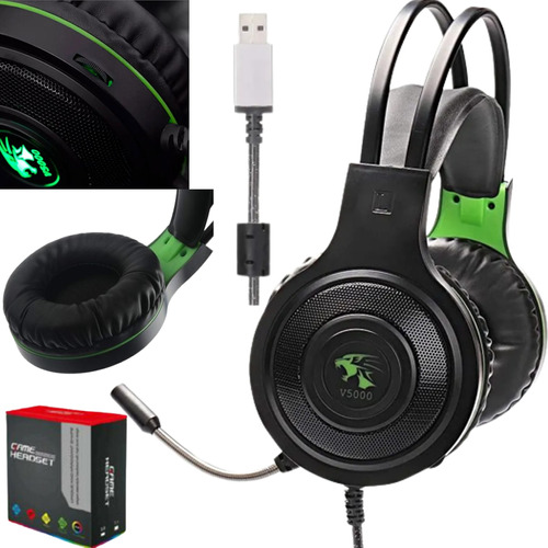 Auriculares Gamer Luces Led Micrófono Usb Calidad Premium