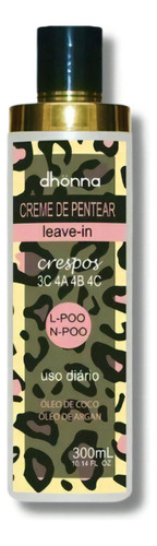 Creme De Pentear Crespos L-poo N-poo Uso Diário 300ml Dhonna