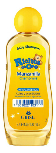 Shampoo Para Bebe Grisi Ricitos De Oro Manzanilla 100 Ml