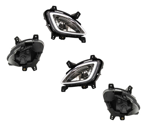 Par De Faros Niebla I-10 2011-2012-2013-2014 Opt