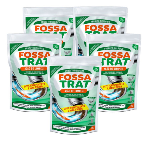 Desentupir  Fossa Biologico Fos Trat 500g Com 5 De 100gramas