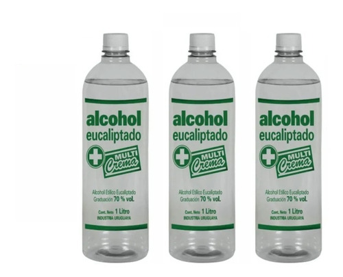 Alcohol Eucaliptado Multicrema X 1 Lt. (caja X 15 Unid.)