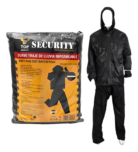 Copote Impermeable Security Negro