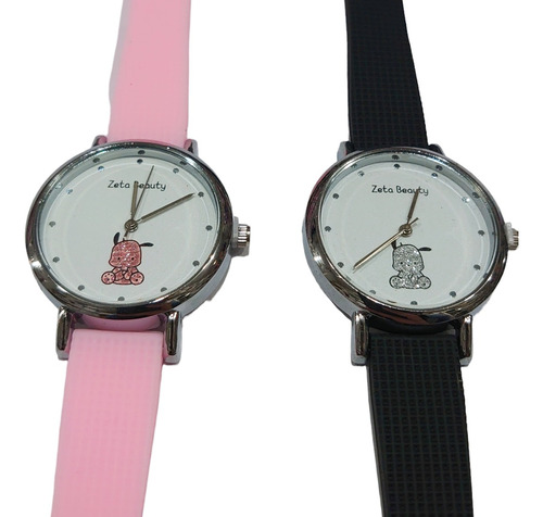 Relojes Pulsera Silicona Juvenil Redondo Por  Mayor X 5