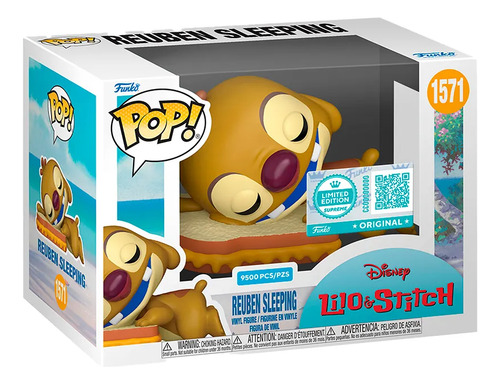 Boneco Funko Pop! Disney Lilo & Stitch - Reuben Dormindo