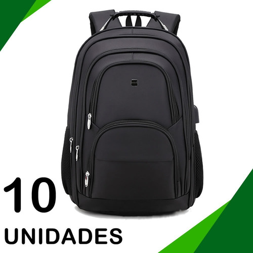 Imagem 1 de 7 de Kit 10 Mochilas Impermeável Com Senha - Linha Premium