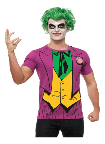 Disfraz De Joker De Superheroes De Dc Comics Para Adulto De