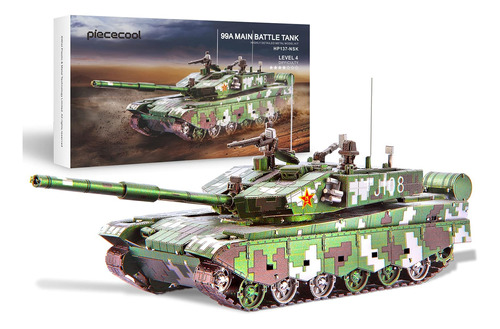 Piececool 3d Metal Puzzles Tank Model Kits, 99a Main Battle 
