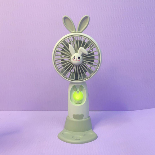 Ventilador De Mano Silencioso Usb Recargable Mini Verde