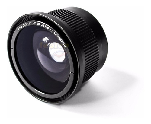 Fisheye Olho De Peixe 58mm Canon 70d 80d T7i T6i T5i T4i T3i