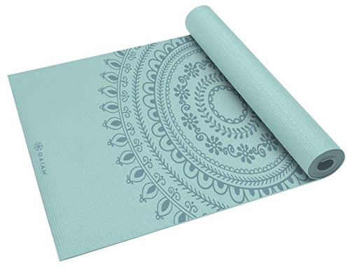 Gaiam Premium Mat Impresión Yoga, Extra Gruesa Para No Slip 