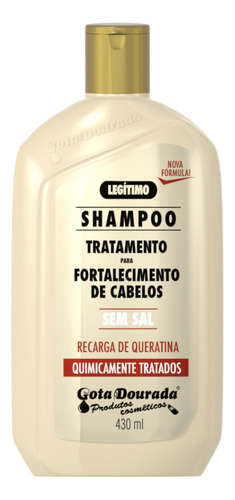 Kit Gota Fortalecimento Quimicamente Tratados Shampoo Condicionador Mascara