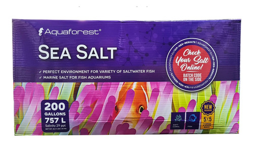 Aquaforest Sea Salt - Sal Marinho P/ Aquários - 25kg Caixa